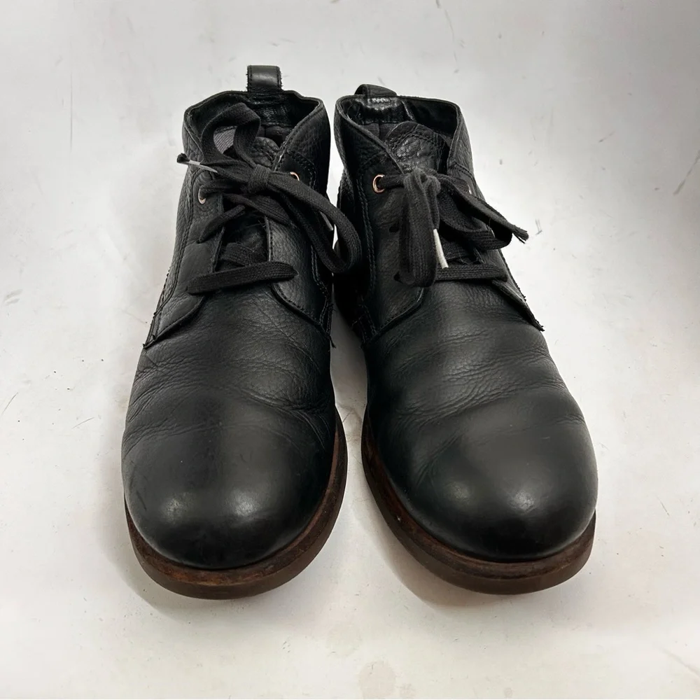 UGG Brompton 1008087 Mens Oxford Chukka Black Leather Boots 10.5